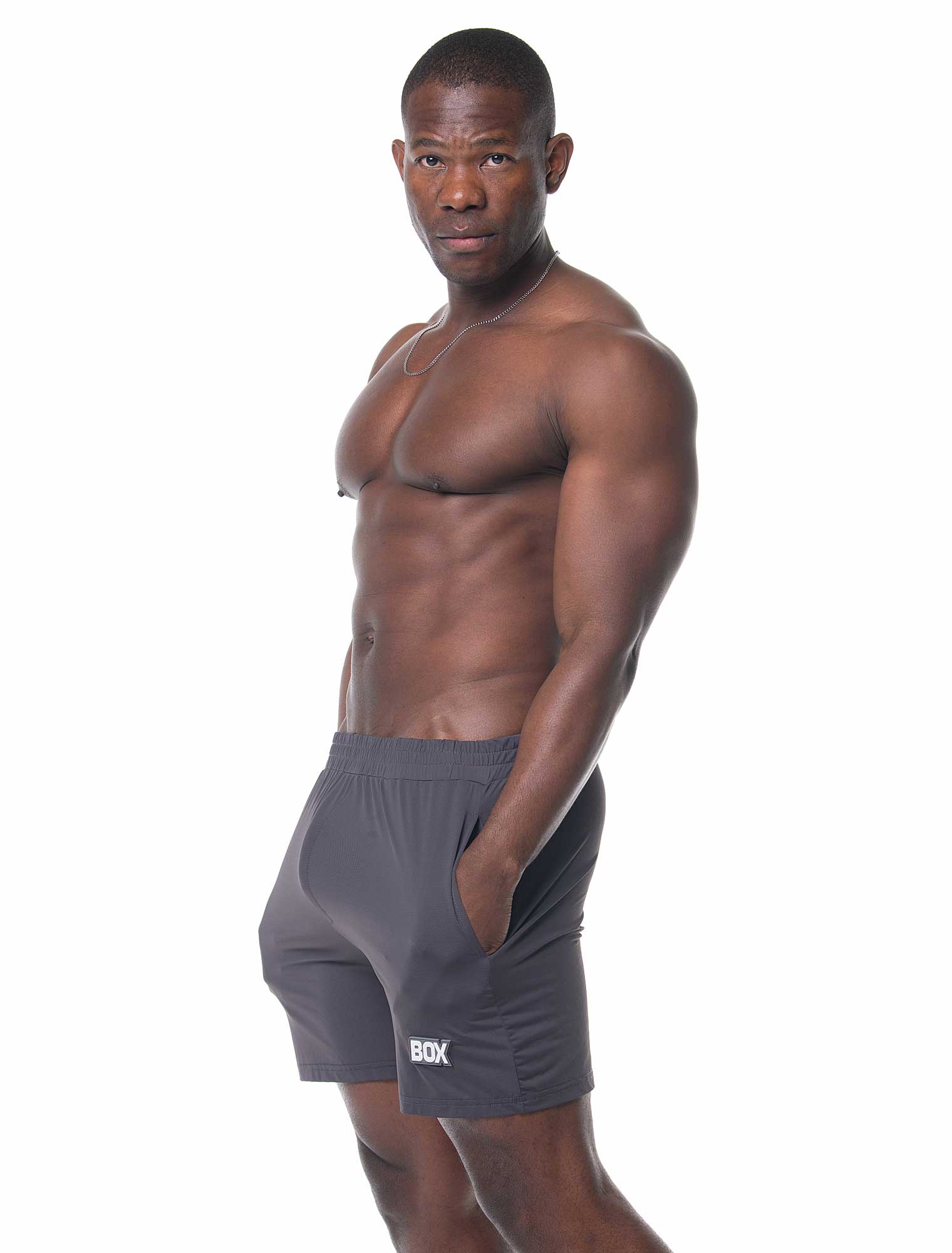 Mesh Soccer Shorts - Defence Grey - Image 2
