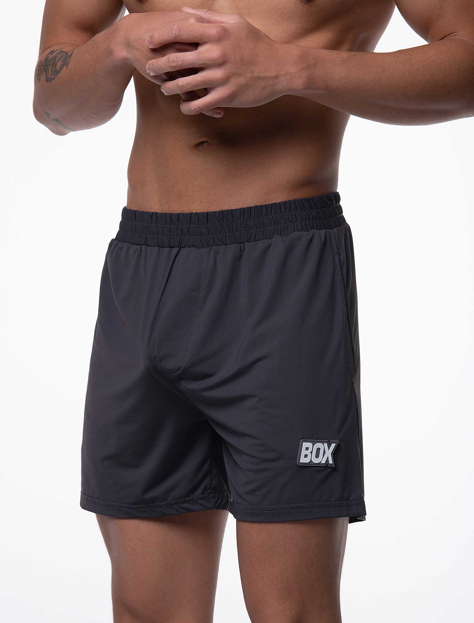 Mesh Soccer Shorts - Defence Grey - Image 3