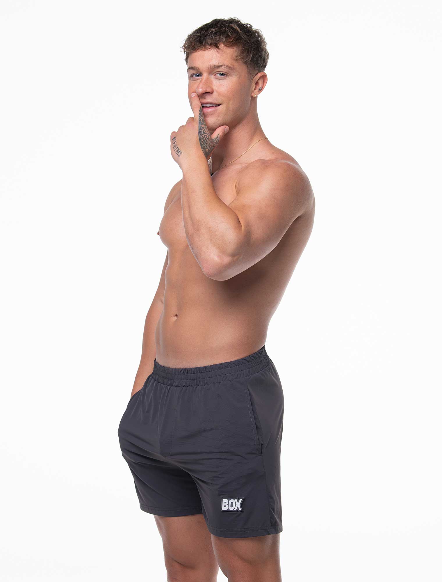 Mesh Soccer Shorts - Defence Grey - Image 5