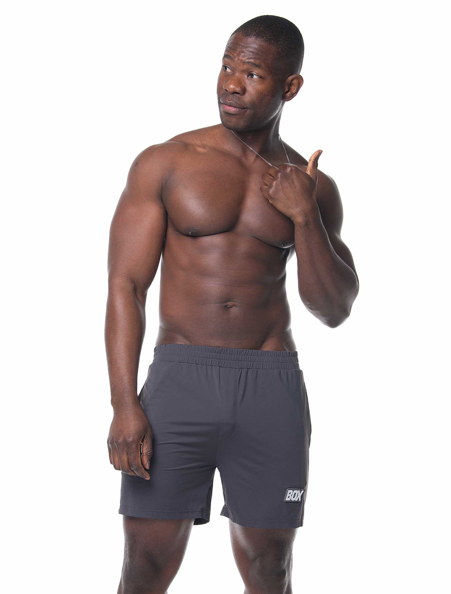 Mesh Soccer Shorts - Defence Grey - Image 6
