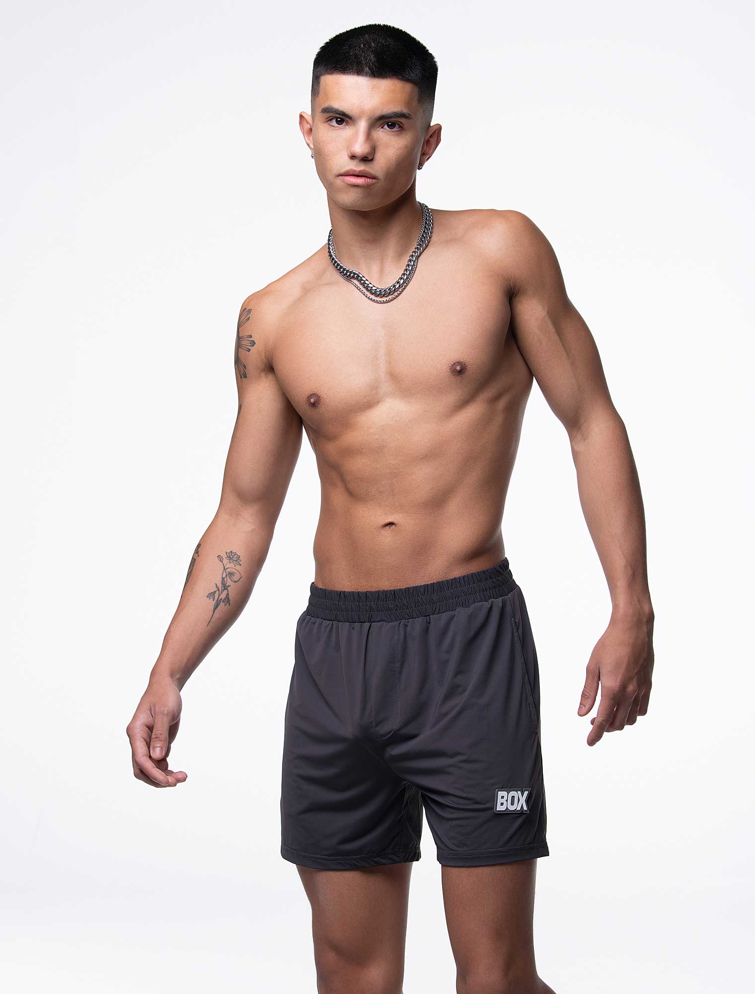 Mesh Soccer Shorts - Defence Grey - Image 8