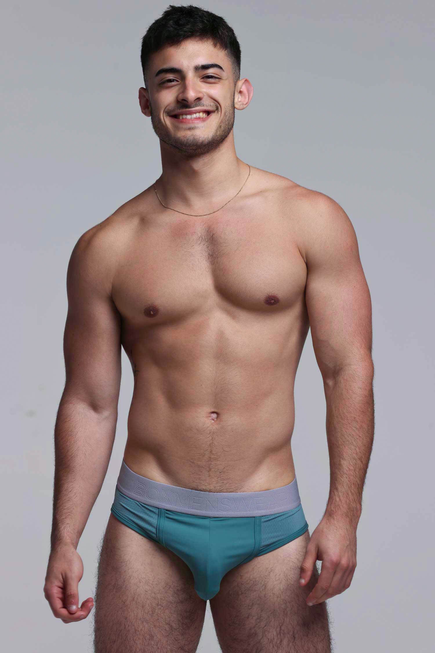 Mesh Panel Briefs - Riviera Teal - Image 8