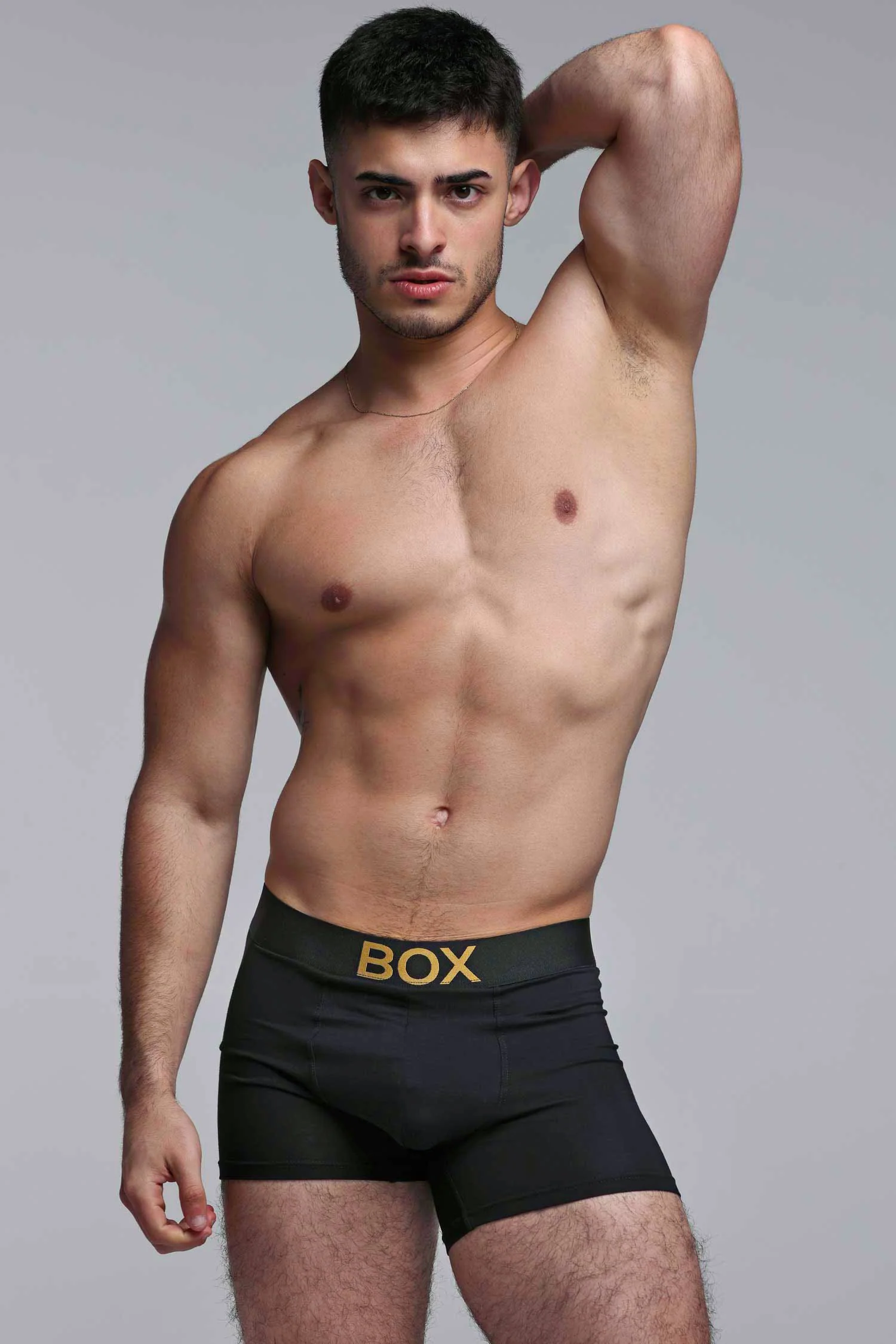 Metallic Modal Boxers - Black & Gold - Image 4