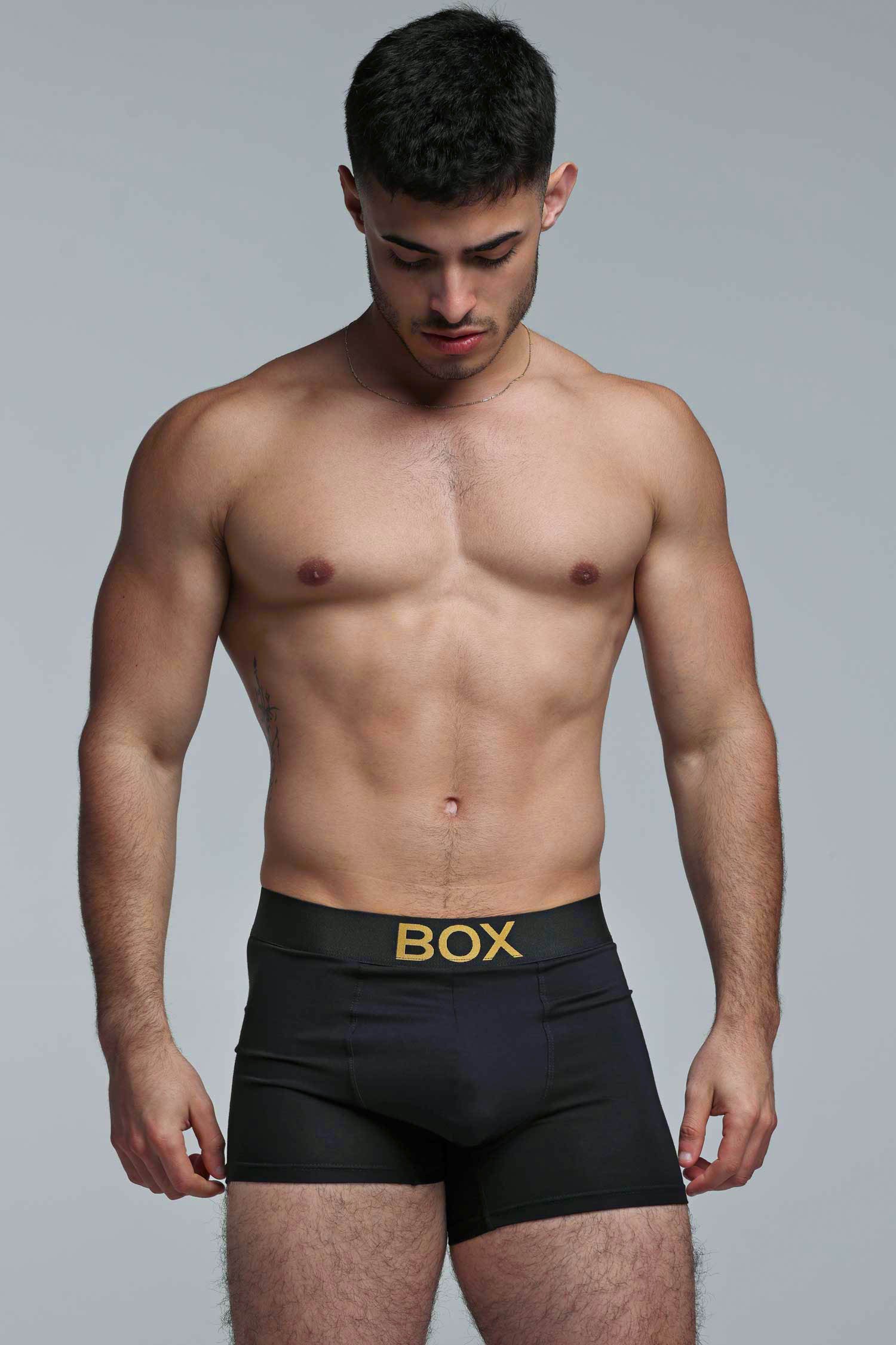 Metallic Modal Boxers - Black & Gold - Image 5