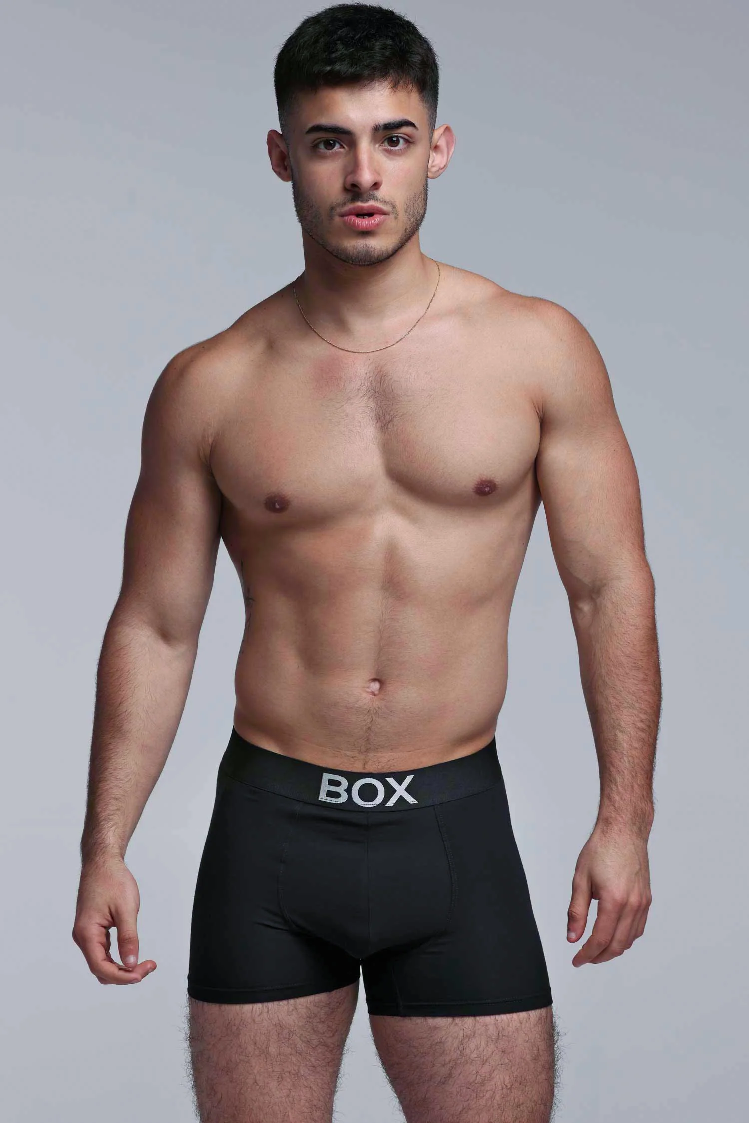 Metallic Modal Boxers - Black & Silver - Image 4