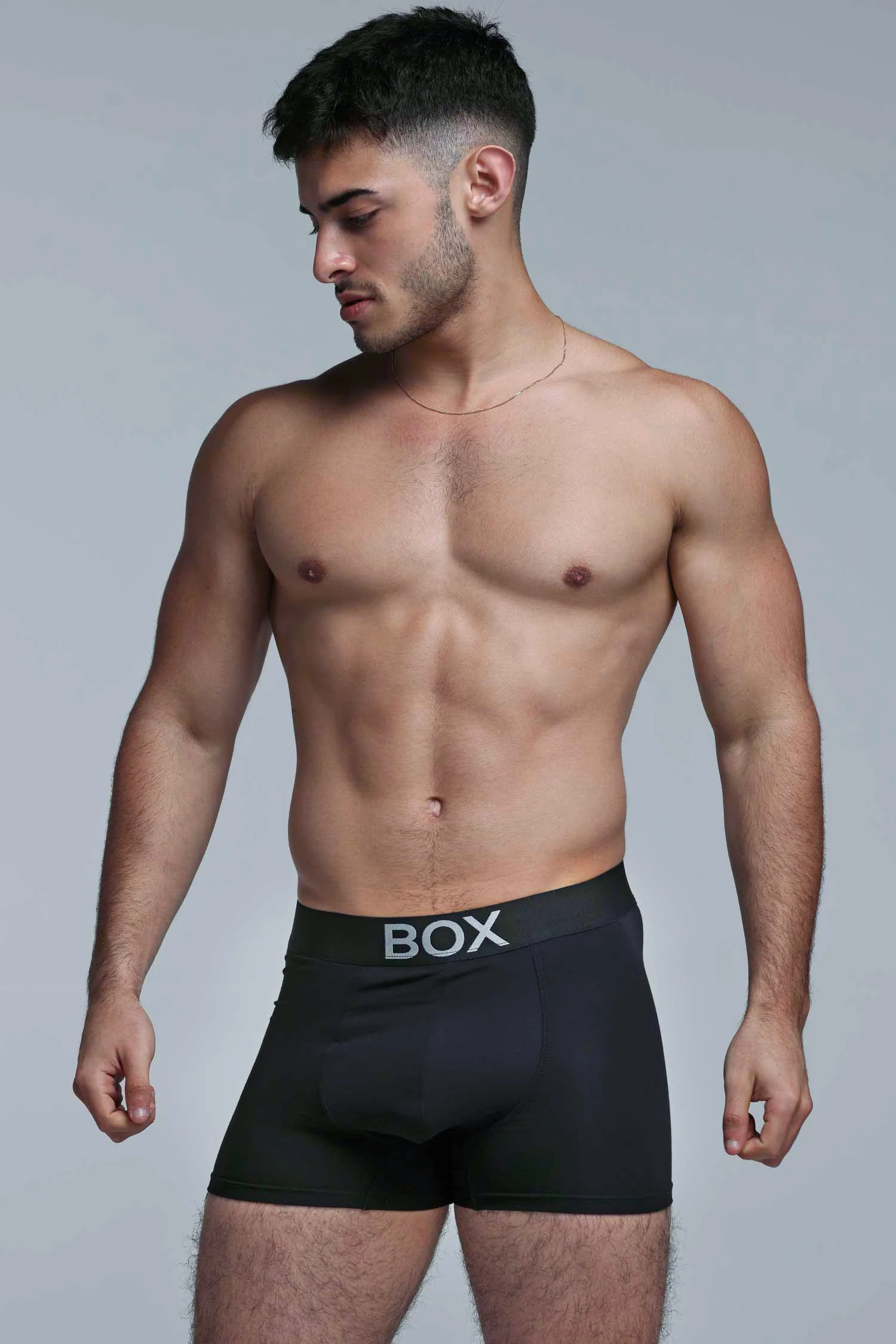 Metallic Modal Boxers - Black & Silver - Image 6
