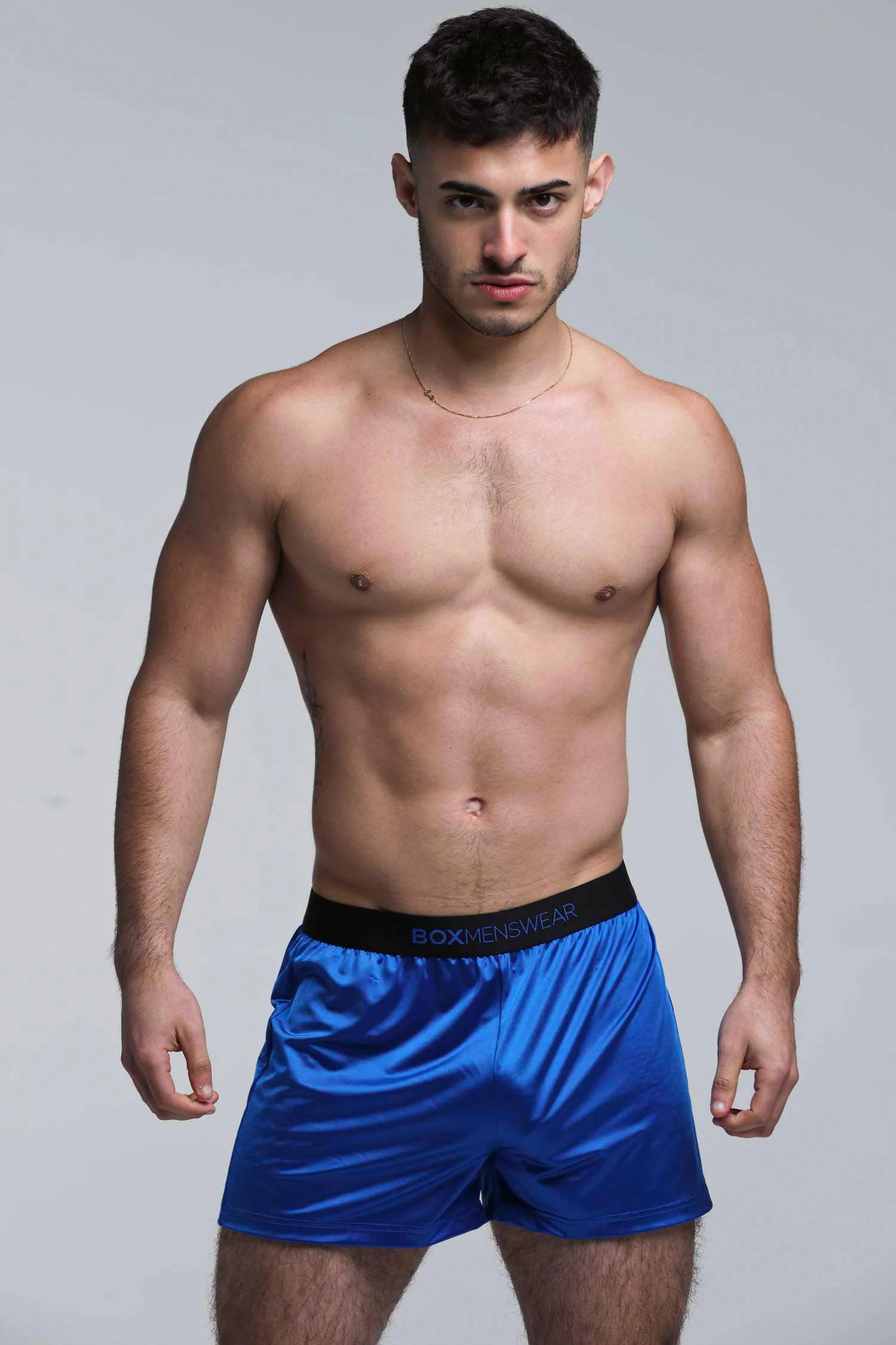 Satin Boxers - Midnight Navy - Image 2