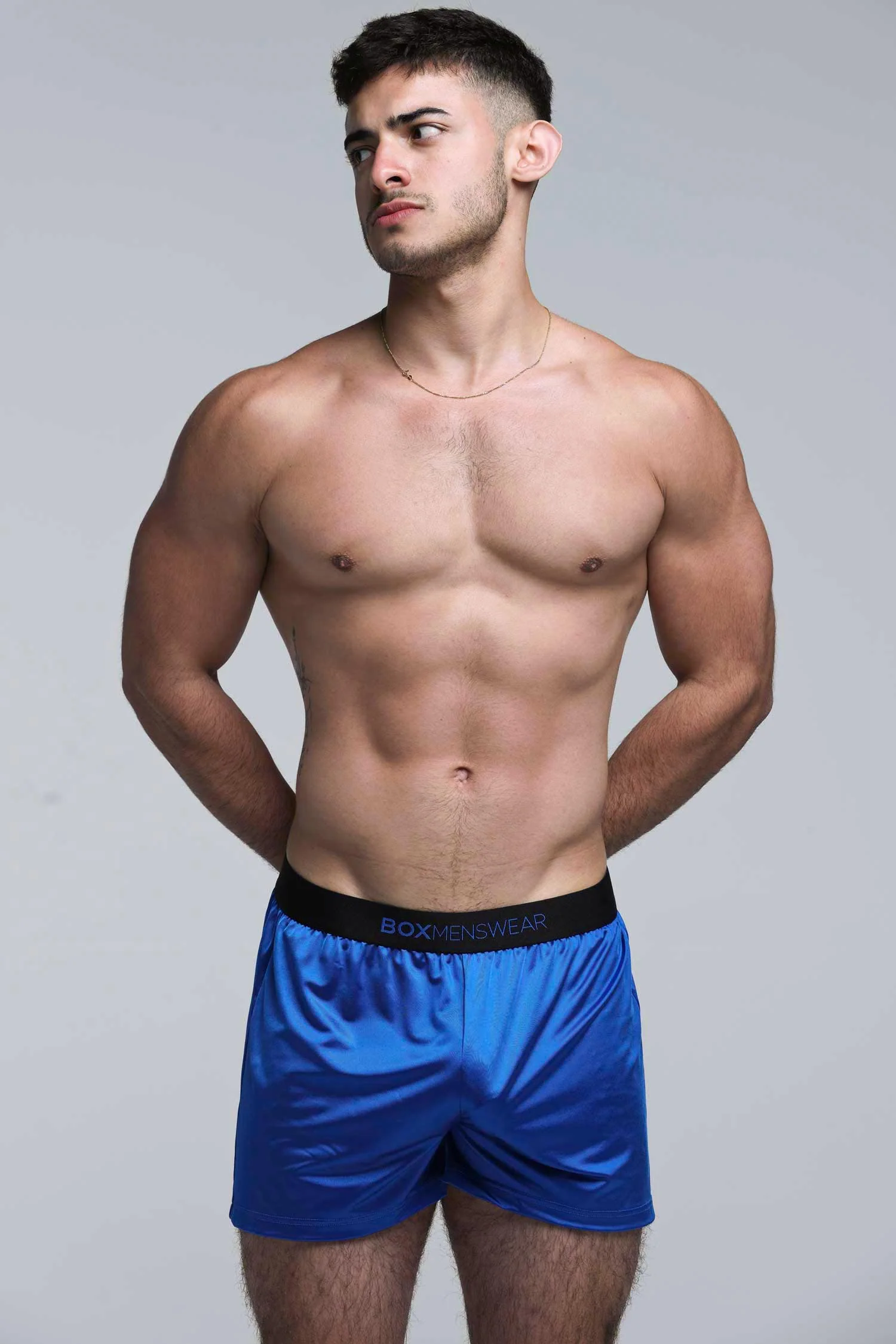Satin Boxers - Midnight Navy - Image 3