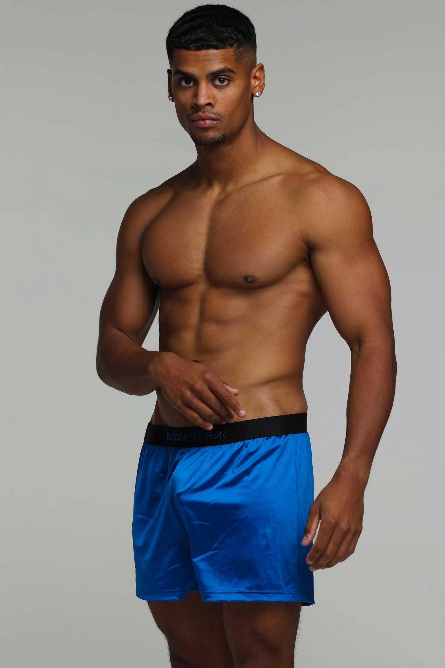 Satin Boxers - Midnight Navy - Image 4