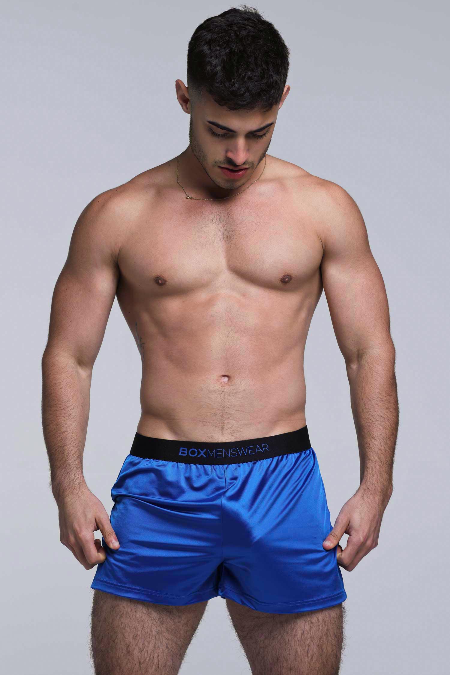 Satin Boxers - Midnight Navy - Image 6