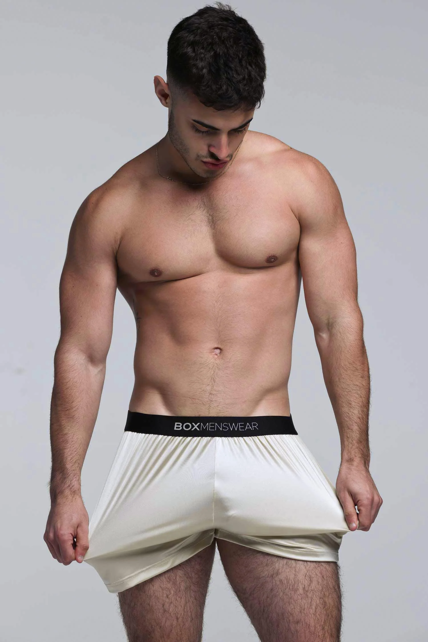 Satin Boxers - Sultry Champagne - Image 3