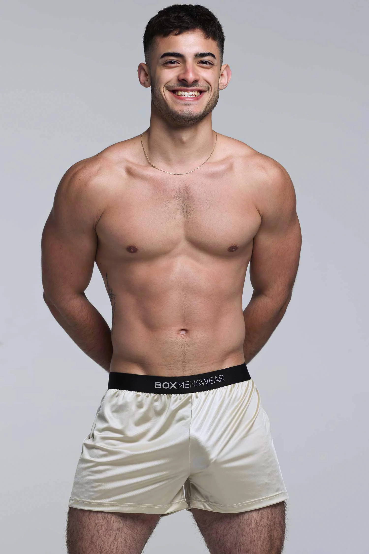 Satin Boxers - Sultry Champagne - Image 9