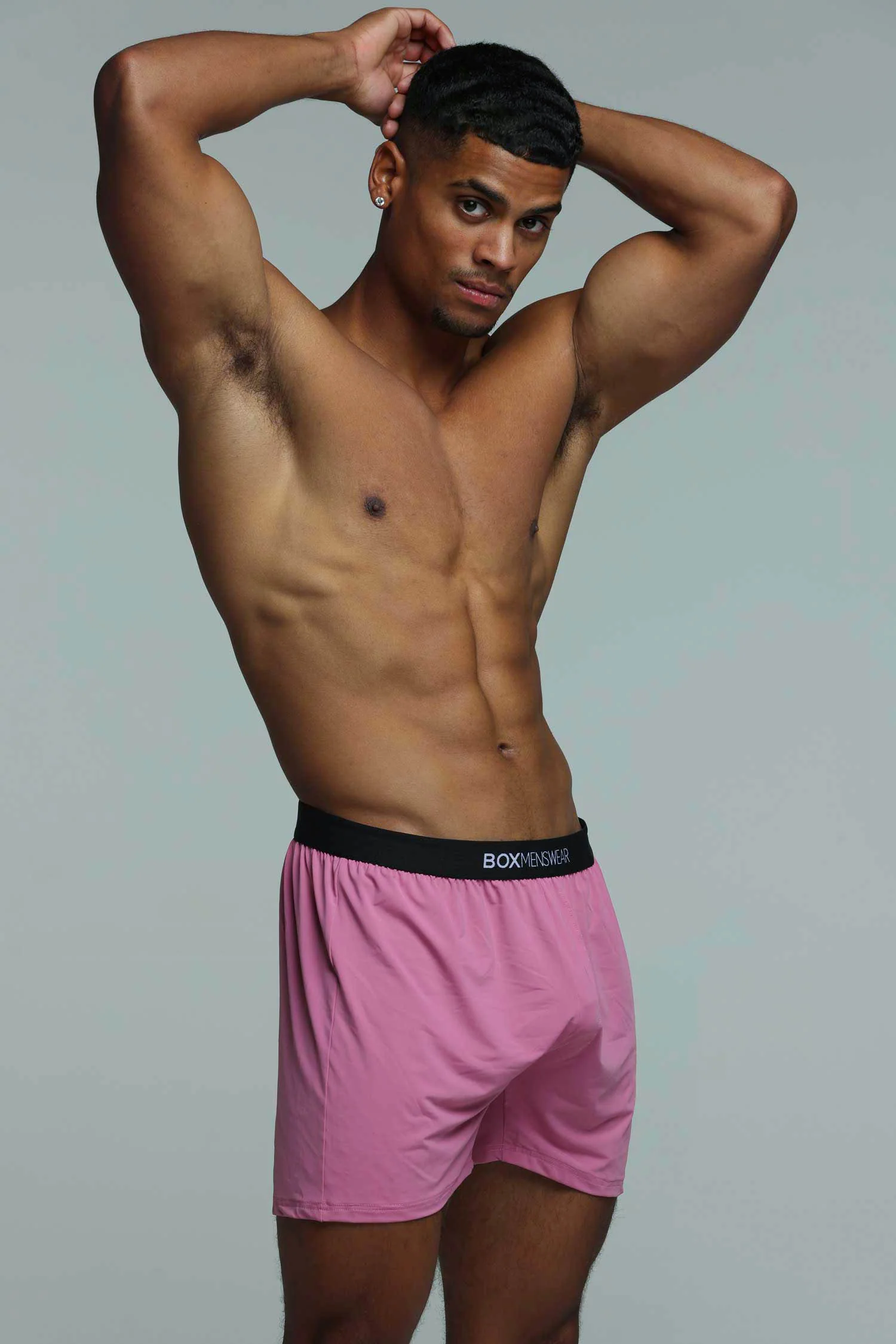 Silky Seamless Lounge Shorts - Sunset Pink - Image 3