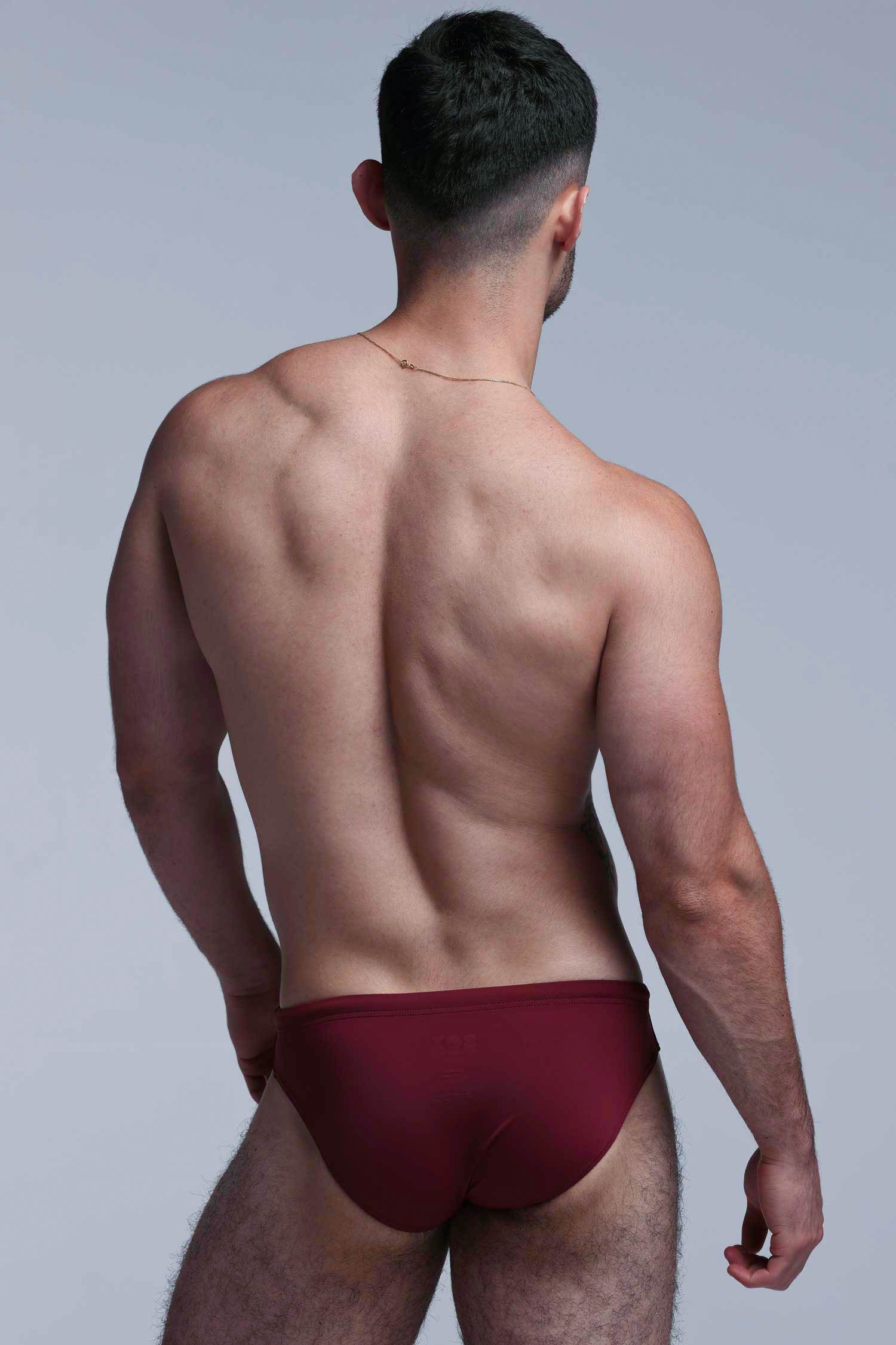 Swimming Trunks - Burgundy - Image 7
