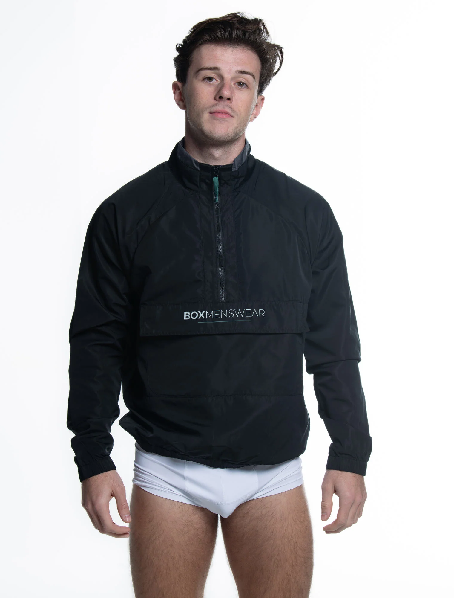 Mens Windbreaker Jacket - Black - Image 3